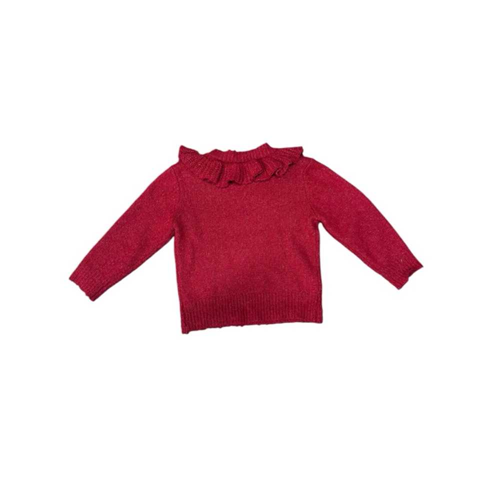 Cat & Jack Girls Sweater Red 3T - Picture 5 of 6